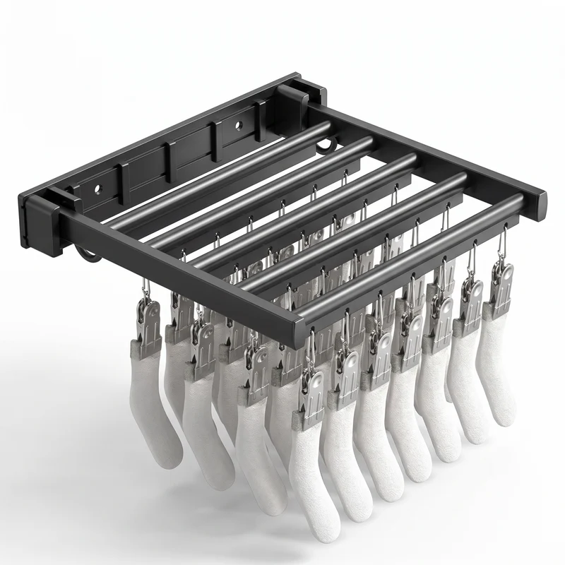 Three-Fold Clothes Drying Rack With Spacious Folding Design