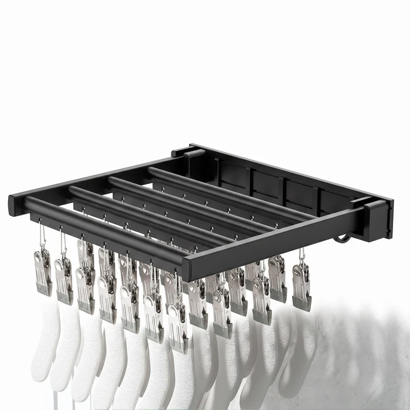 Three-Fold Clothes Drying Rack With Spacious Folding Design