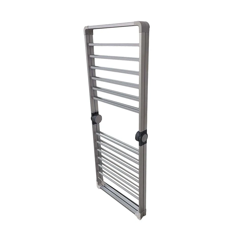 Folding Clothes Drying Rack with Streamlined Wall-Mounted Design and Space Saving