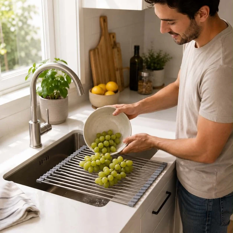 Stainless Folding Drain Rack