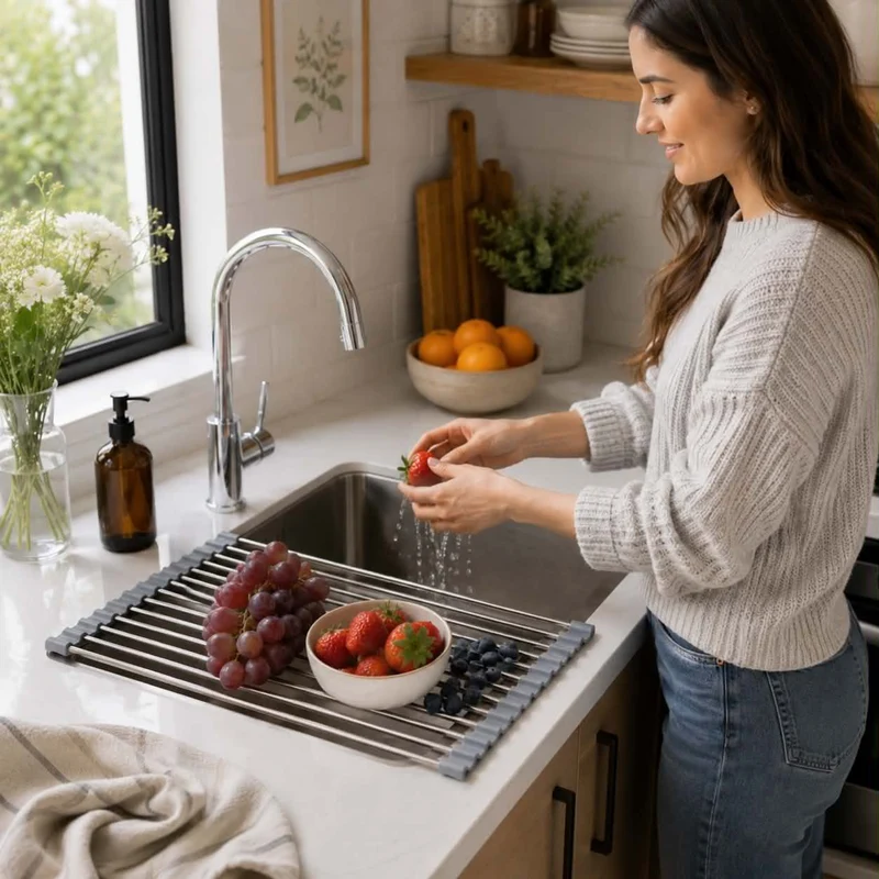 Stainless Folding Drain Rack