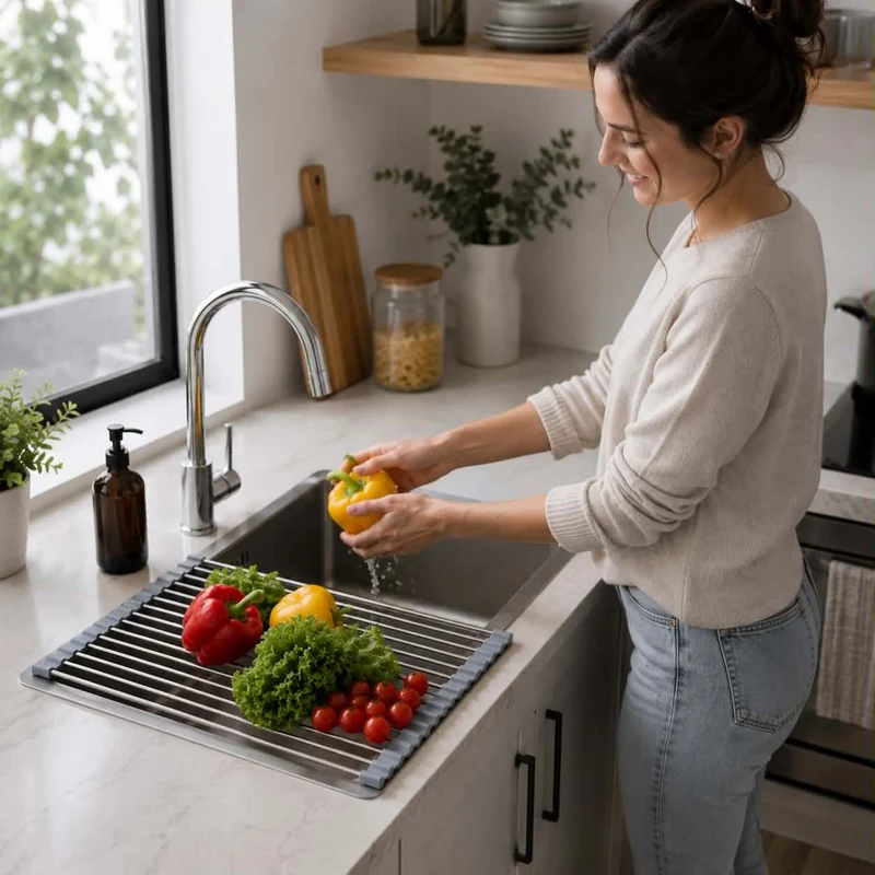 Stainless Folding Drain Rack