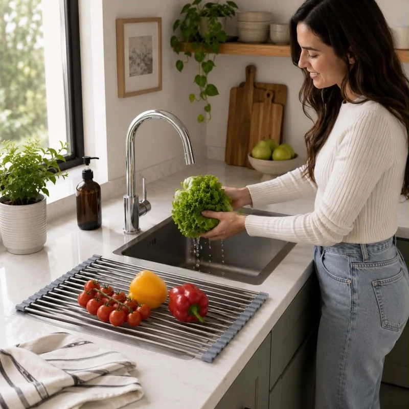 Stainless Folding Drain Rack