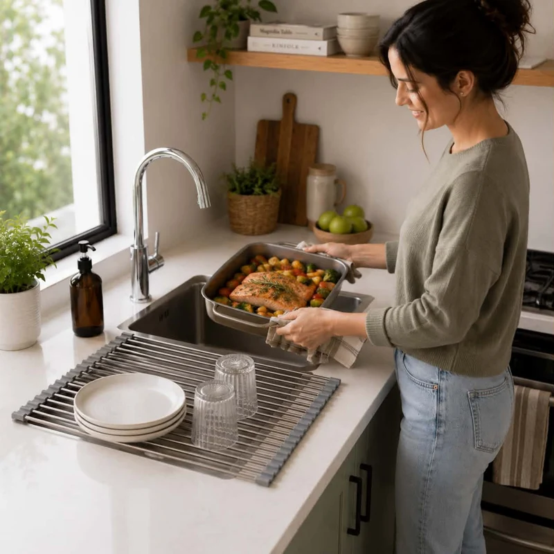 Stainless Folding Drain Rack