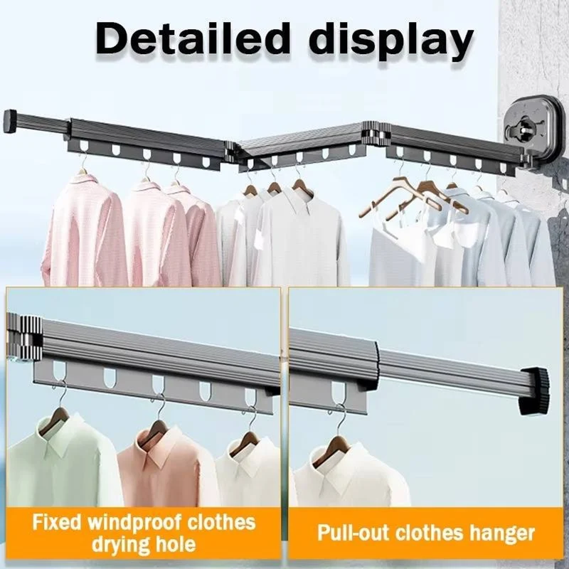 Folding Clothes Drying Rack With Space-Saving Design