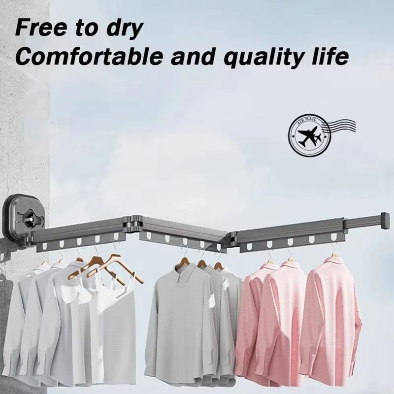 Folding Clothes Drying Rack With Space-Saving Design