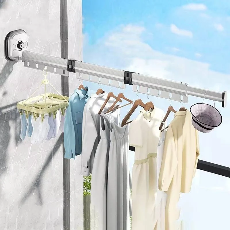 Folding Clothes Drying Rack With Space-Saving Design