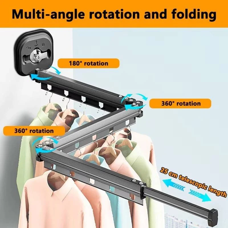Folding Clothes Drying Rack With Space-Saving Design