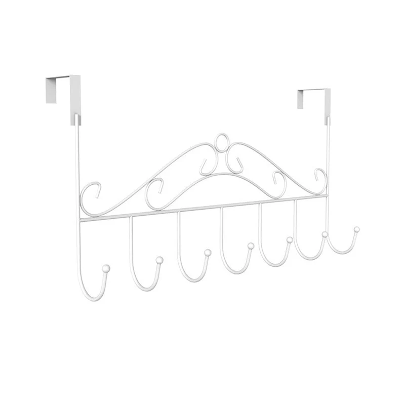 Wall Mounted Coat Rack with Decorative Scroll and Easy Installation