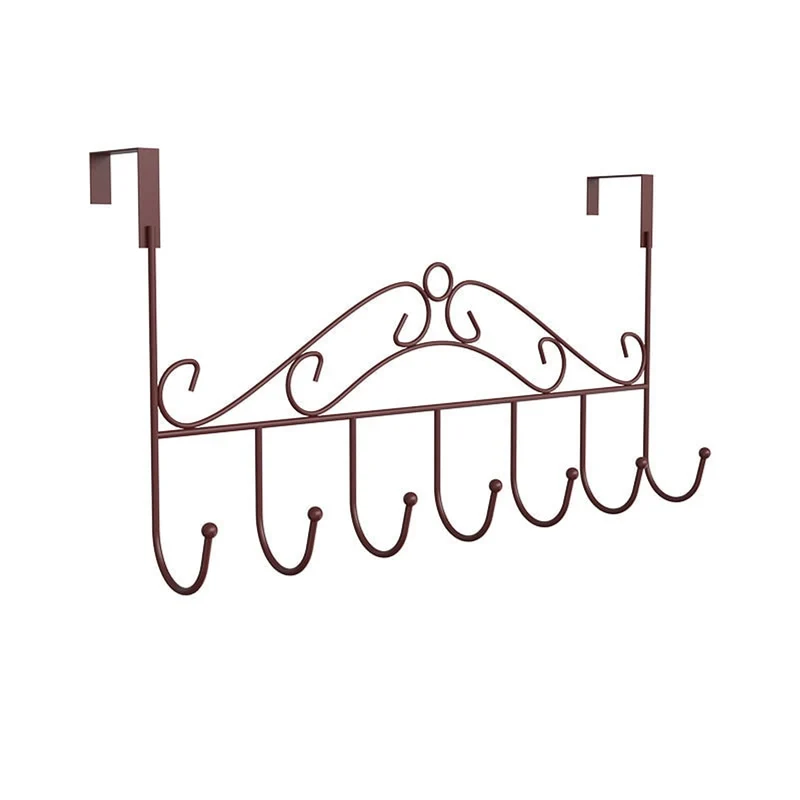 Wall Mounted Coat Rack with Decorative Scroll and Easy Installation