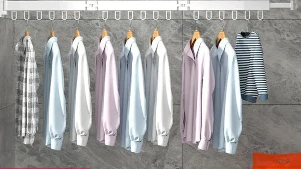 Wall Mounted Drying Rack With Foldable Space-Saving Design