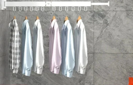 Wall Mounted Drying Rack With Foldable Space-Saving Design