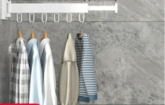 Wall Mounted Drying Rack With Foldable Space-Saving Design