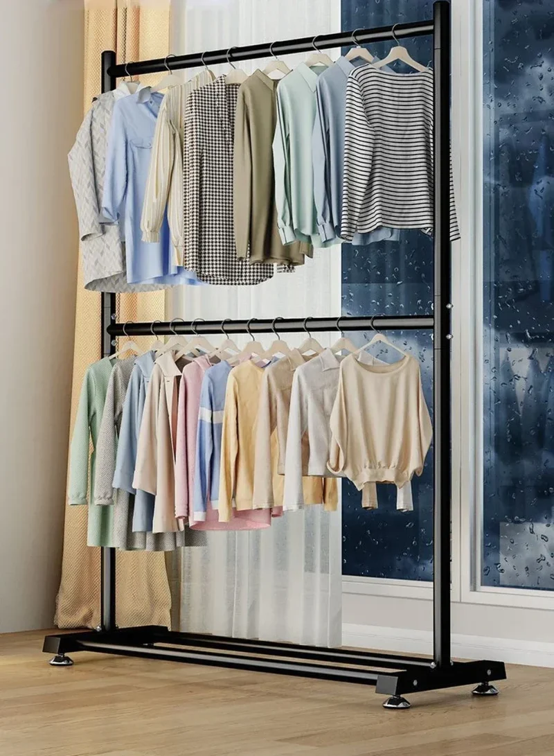 Support Vêtements Mobile Télescopique sur Roulettes
