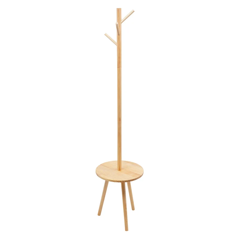 Portemanteau Moderne en Bois de Pin