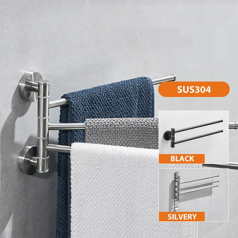 Porte-Serviettes Pivotant Inox 304 Multi-Barres
