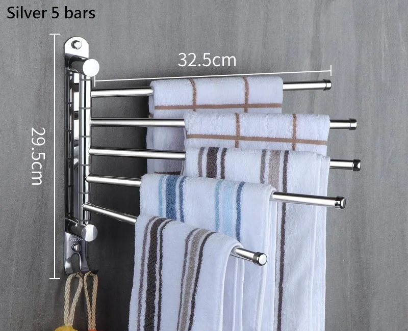 Porte-Serviettes Pivotant Inox 304 Multi-Barres