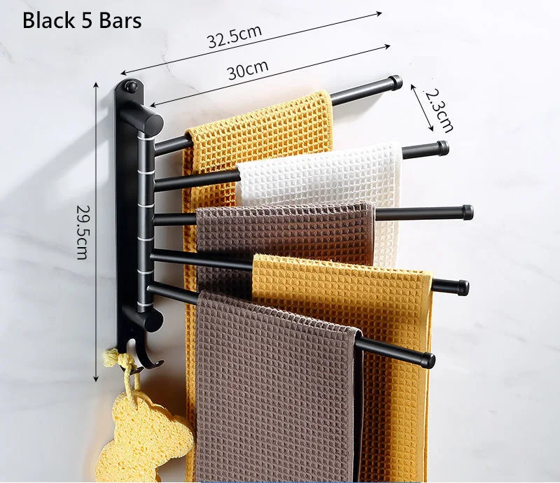 Porte-Serviettes Pivotant Inox 304 Multi-Barres