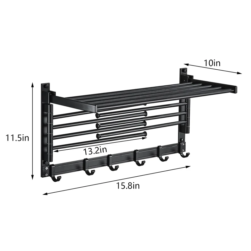 Porte-Serviettes Mural Aluminium Space Premium