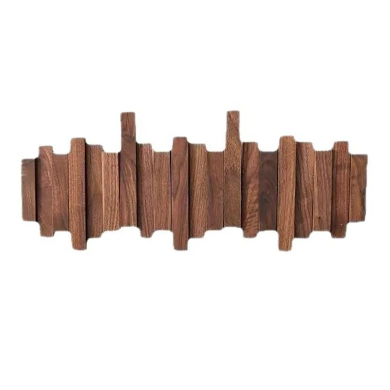 Porte-Manteau Mural Bois Massif Design Piano