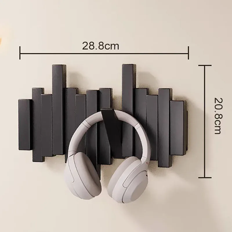Porte-Manteau Mural Bois Massif Design Piano