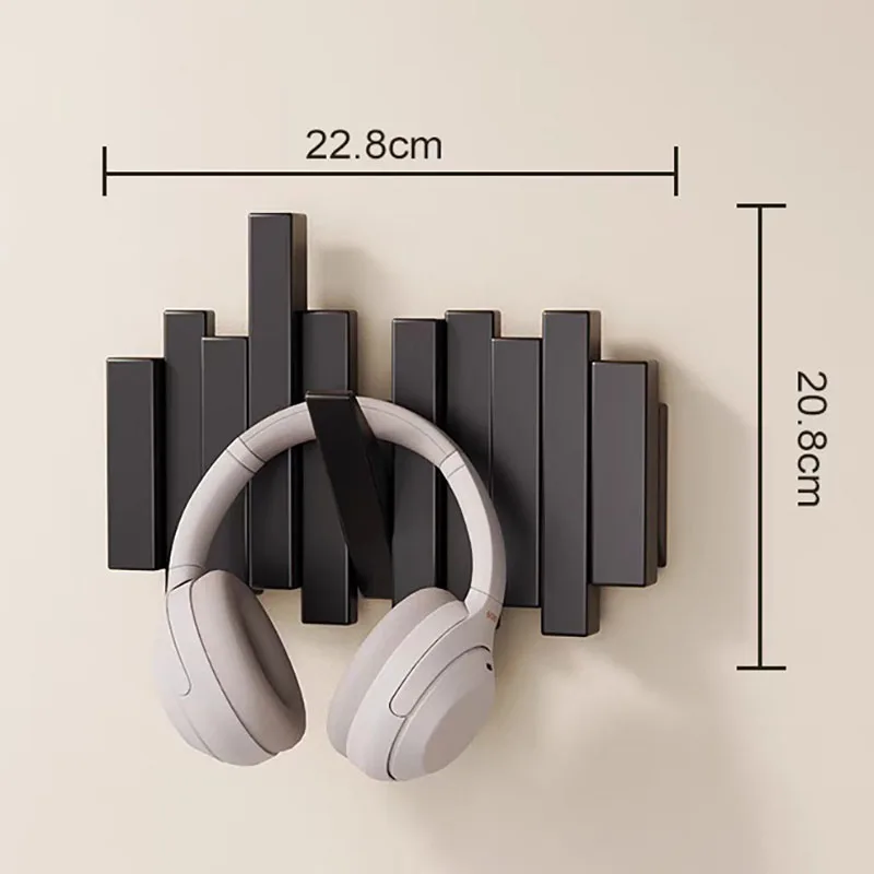 Porte-Manteau Mural Bois Massif Design Piano