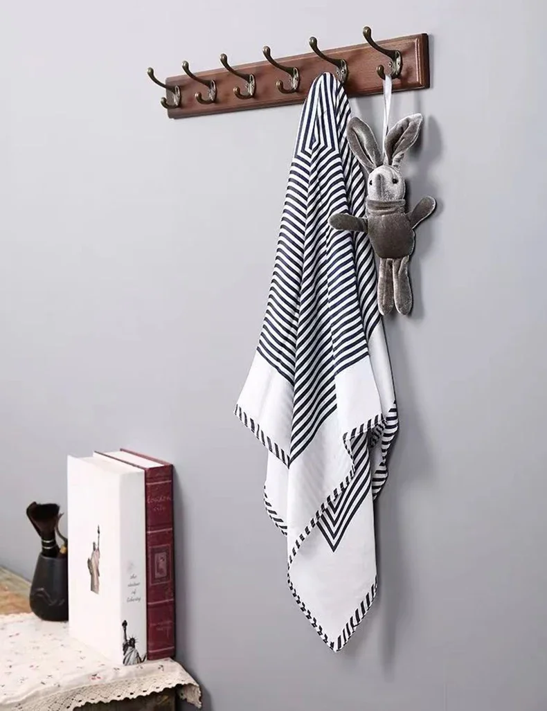 Porte-Manteau Mural Bois Massif Style Antique
