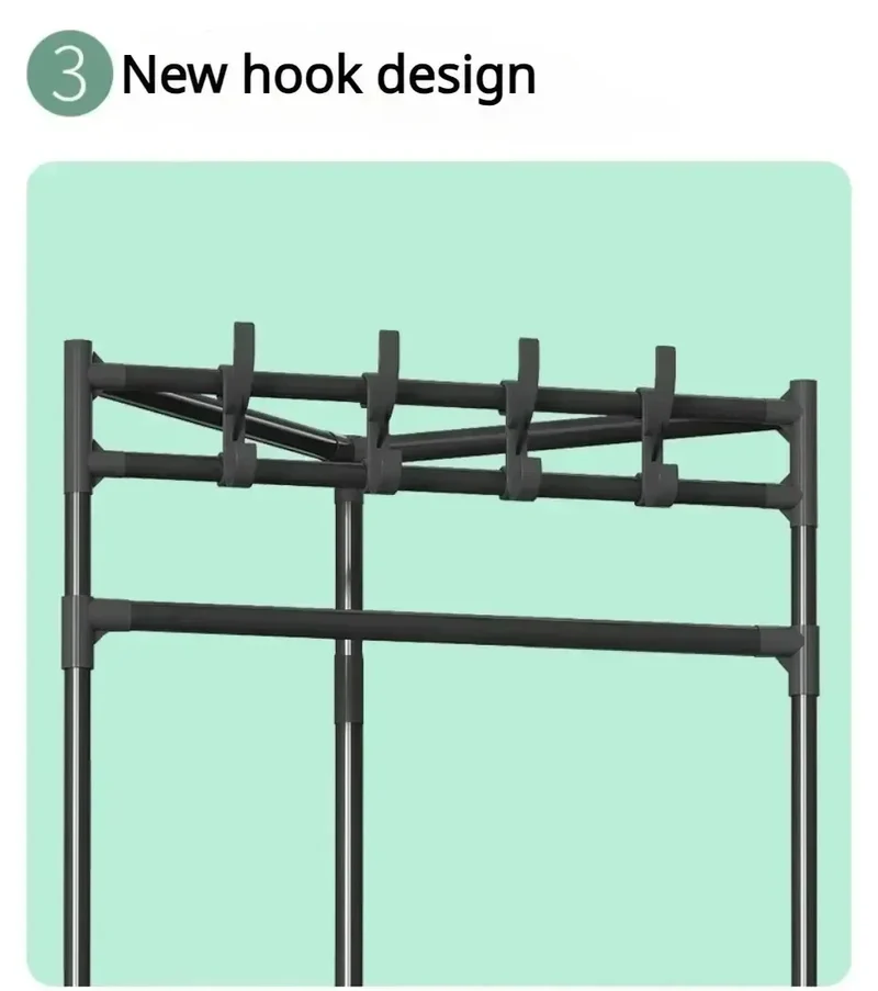 Porte-Manteau d'Angle Multi-Niveaux