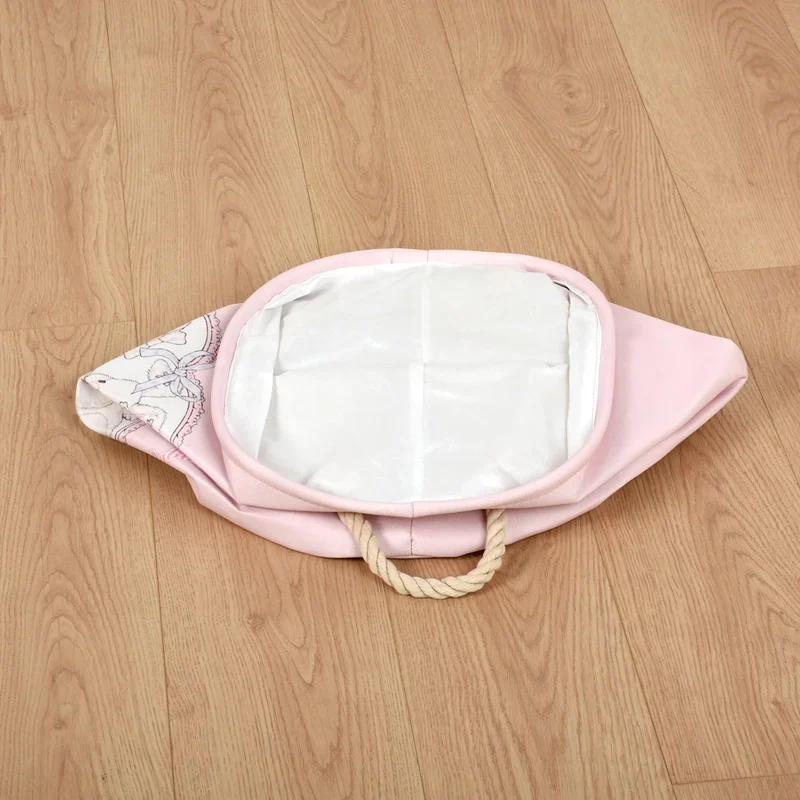 Panier à Linge Pliable Rose Bébé Fille