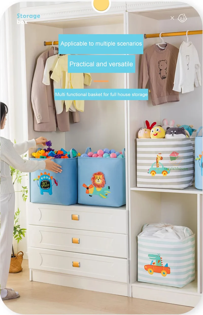 Panier Rangement Pliable Lin Premium