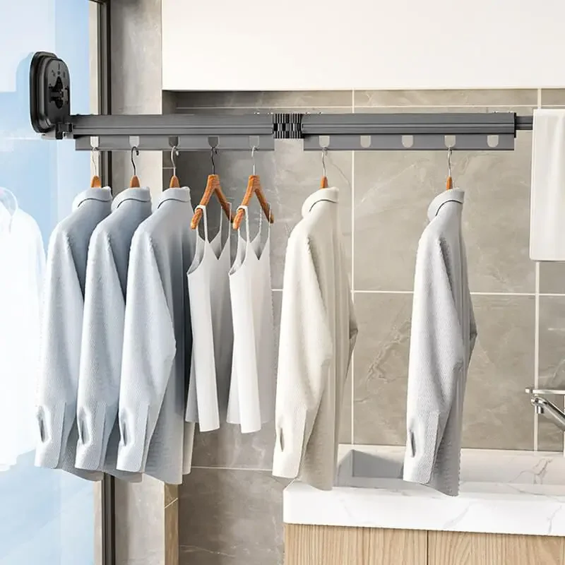 Étendoir Mural Rétractable Pliable
