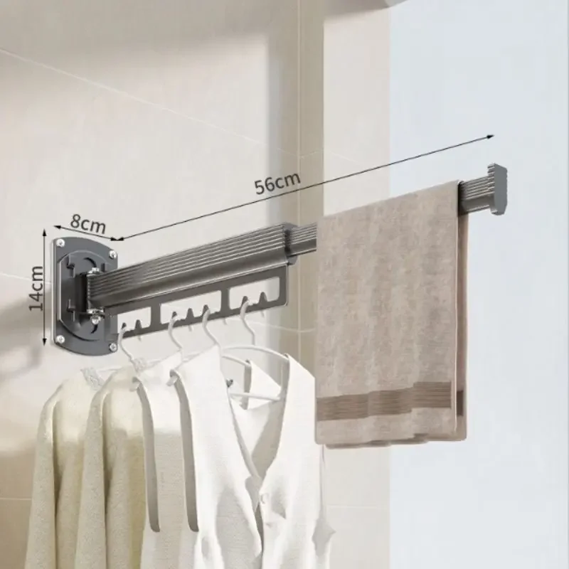 Étendoir Invisible Pliable Balcon et Séchoir Rétractable