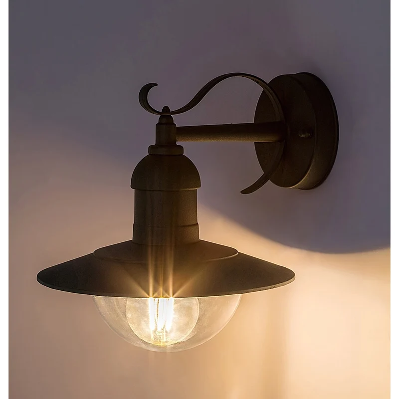 Rabalux Wall Sconce, Outdoor, IP44, E27, max 60W, green, Oslo, 4 pieces
