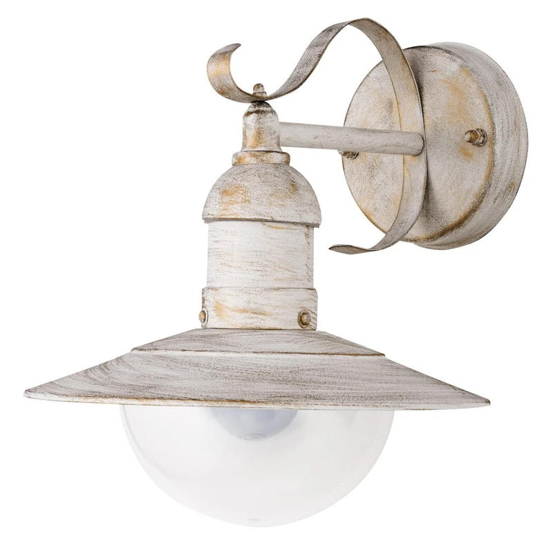 Rabalux Wall Sconce, Outdoor, IP44, E27, max 60W, Antique White, Oslo, 2 pieces