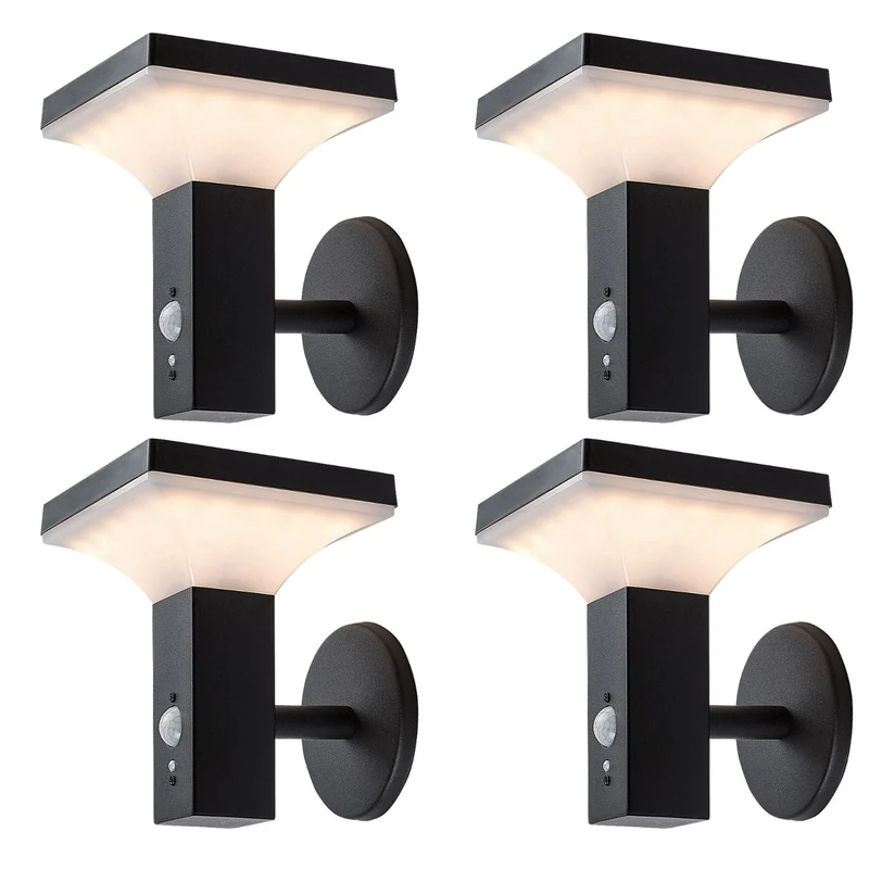Rabalux Lamp, Wall-Mounted, Outdoor, Solar-Powered, IP44, 4W LED, Geleen, 4 pieces