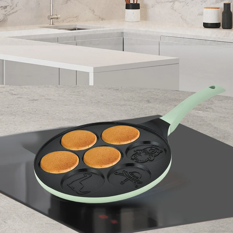 Maestro pancake pan, fairy tale characters design, 26 cm diameter, non-stick coating, silicone handle, compatible with all types of stoves, MR-1222-D