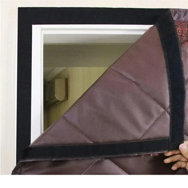 Door Curtain Draft Blocker Magnetic Insulated Thermal Curtain