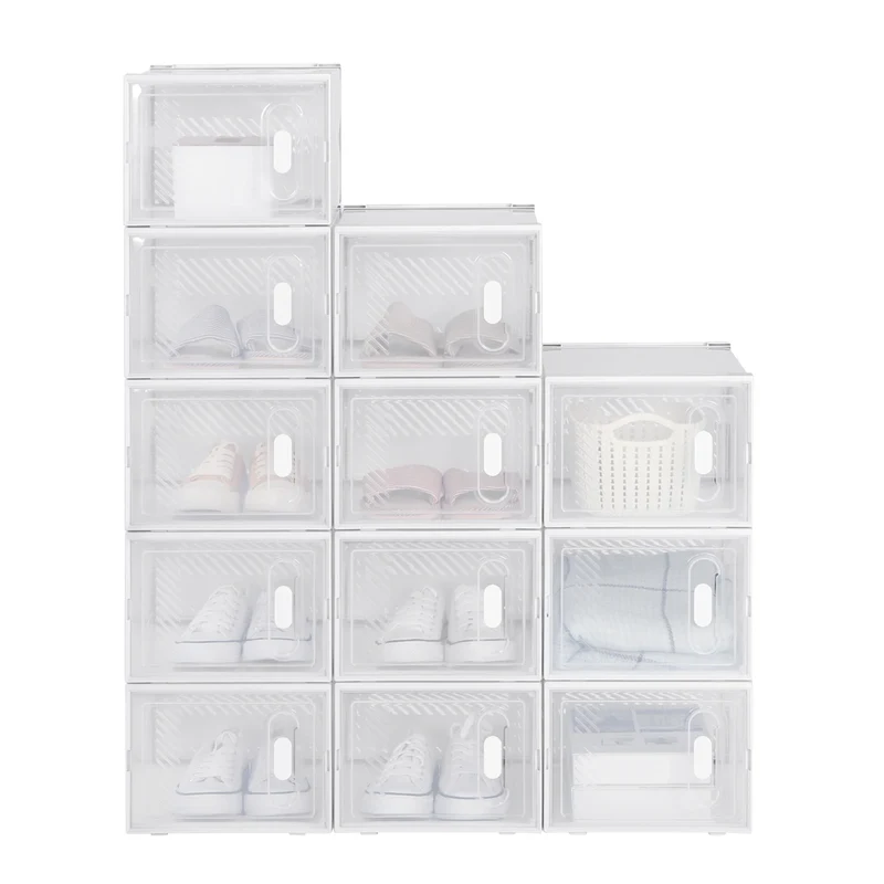 Boîtes à Chaussures Transparentes Empilables