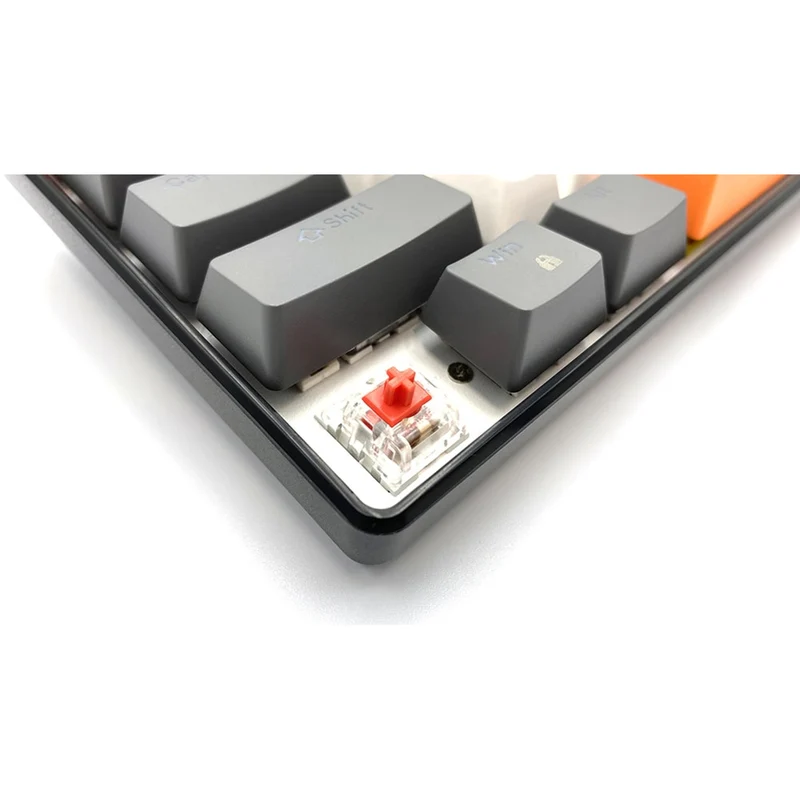 ZONE 61 - Short 60% mechanical gaming keyboard, silent RED mechanical switches, colorful backlighting, 61 keys, USB-C, Mediatech