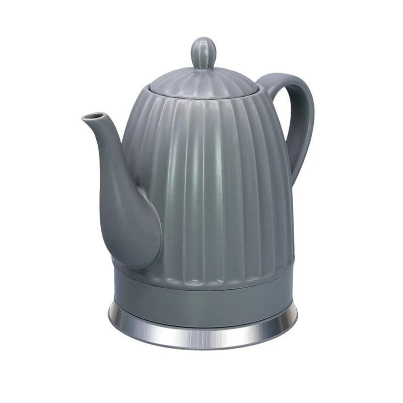 Maestro Ceramic Electric Kettle, gray, 1500W, 1.5L capacity, swivel base, water level indicator, 65cm power cord, MR-077