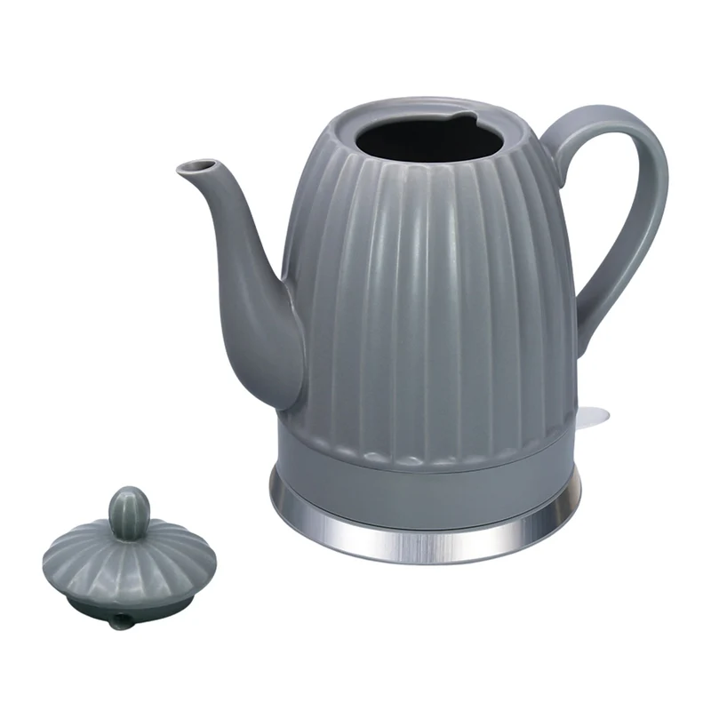 Maestro Ceramic Electric Kettle, gray, 1500W, 1.5L capacity, swivel base, water level indicator, 65cm power cord, MR-077