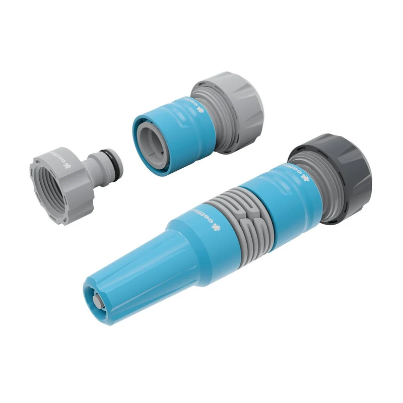 Cellfast Garden Hose, PROFESSIONAL 3/4" 30 m + Set with 3/4" IDEAL Straight Sprinkler + Cellfast Aluplus 1/2" 60 m Hose Cart