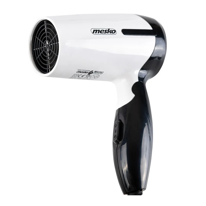 Mesko MS 2262 Travel Hair Dryer Folding Handle Hot Air Flow 2 Powers 1000W Lightweight