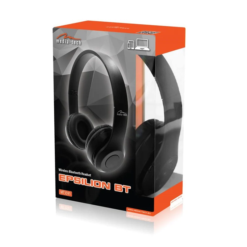 Media-Tech wireless headphones, Bluetooth 5.1, FM radio, MT3591