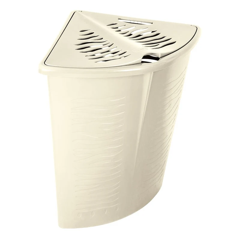 BranQ - Corners Laundry Basket 45L | Zebra beige | corner laundry basket | plastic
