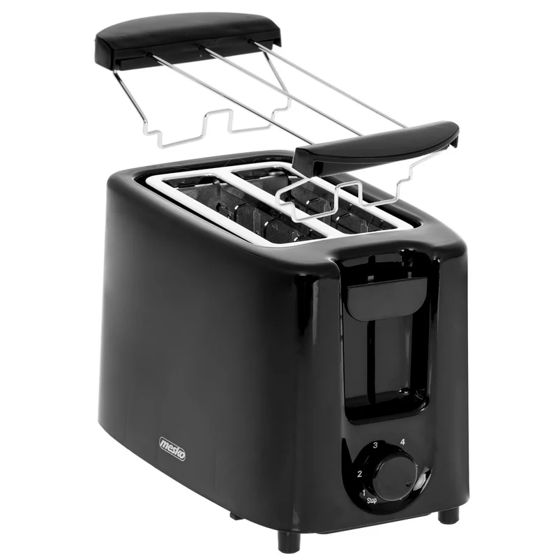 Mesko toaster, 2 slice toaster, 900W, black, MS 3220