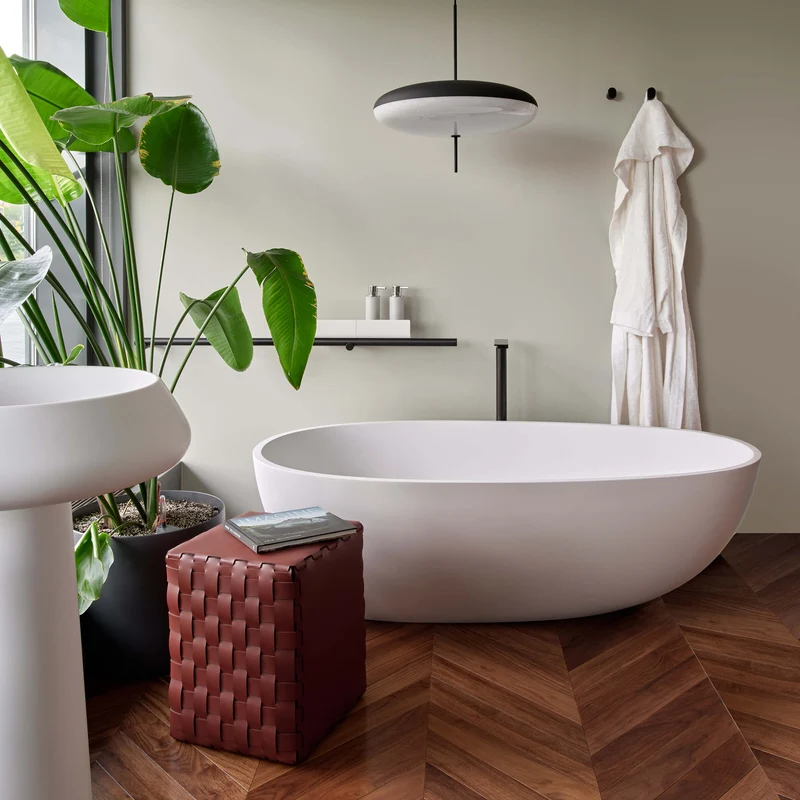 Leather POUF by Ekaterina Borovkova for ADJ STYLE