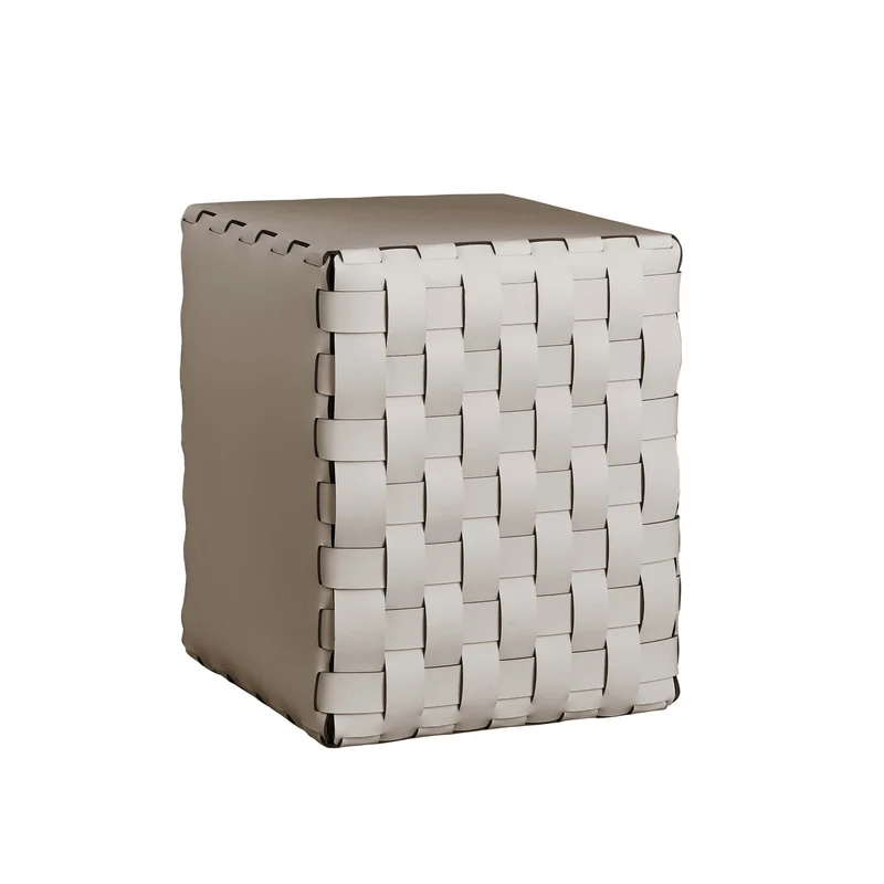 Leather POUF by Ekaterina Borovkova for ADJ STYLE