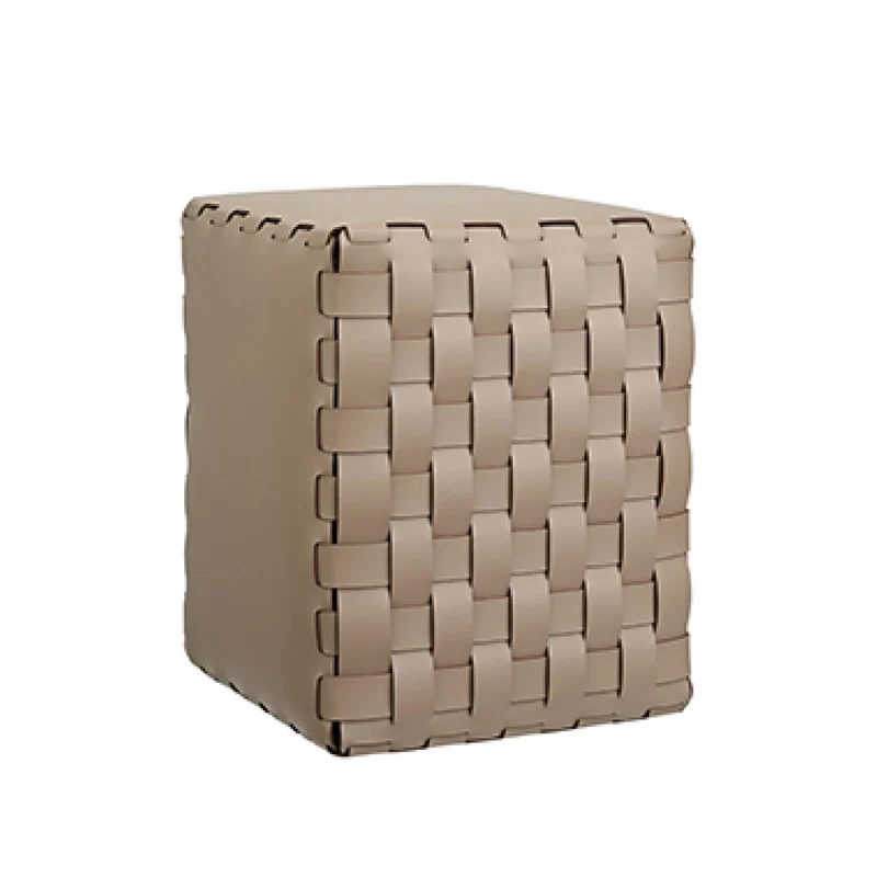 Leather POUF by Ekaterina Borovkova for ADJ STYLE