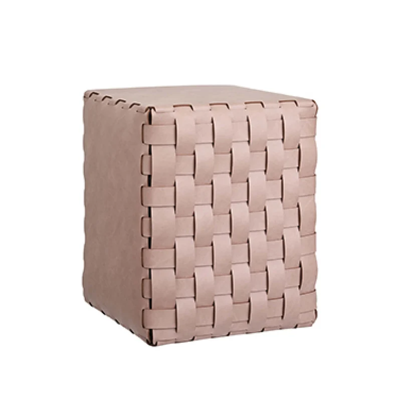 Leather POUF by Ekaterina Borovkova for ADJ STYLE